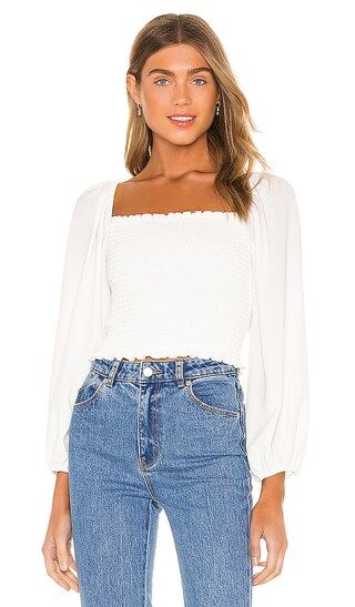Mindy Top in White | Revolve Clothing (Global)
