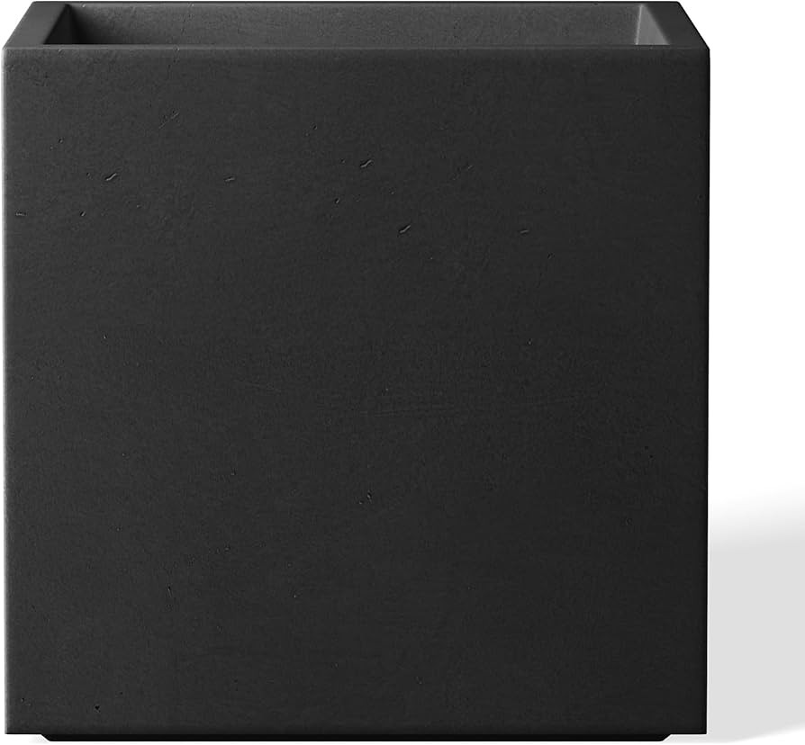 Kante 12 Inch Square Concrete Planter for Outdoor Indoor Home Patio Garden, Large Plant Pot with ... | Amazon (US)