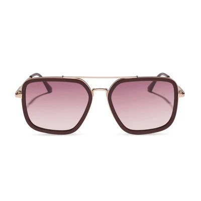 JORDAN - RUGBY RED + BURGUNDY GRADIENT SUNGLASSES | DIFF Eyewear