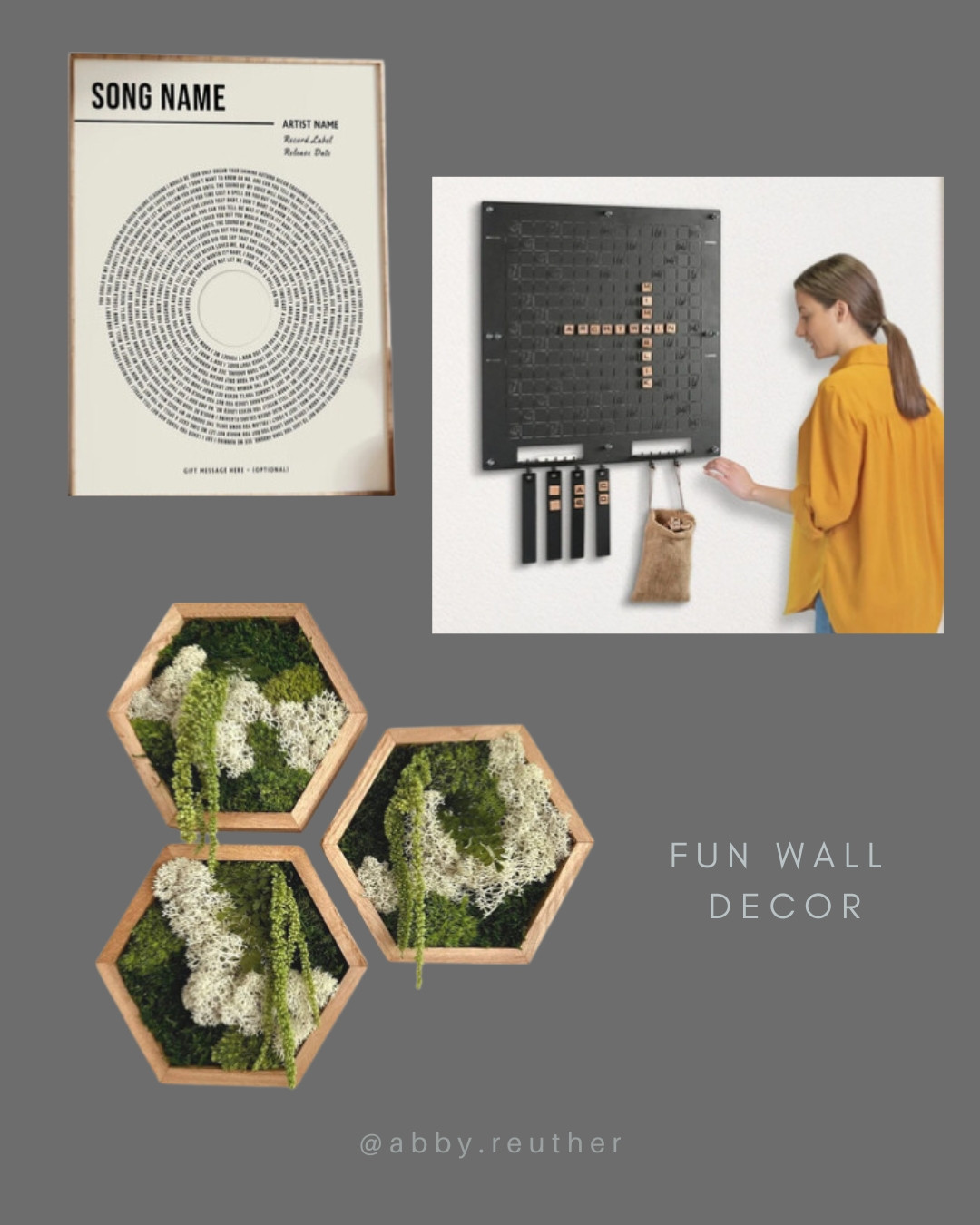 Unique wall decor.

Home decor, fun decor, wall decor

#LTKFamily #LTKGiftGuide #LTKHome