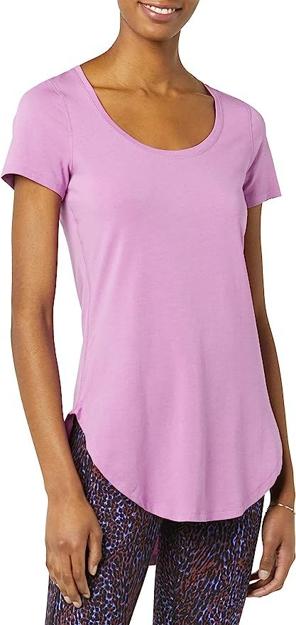 Amazon Essentials womens Soft Cotton Standard-Fit Extra-Long Tunic Yoga T-Shirt (Available in Plu... | Amazon (US)