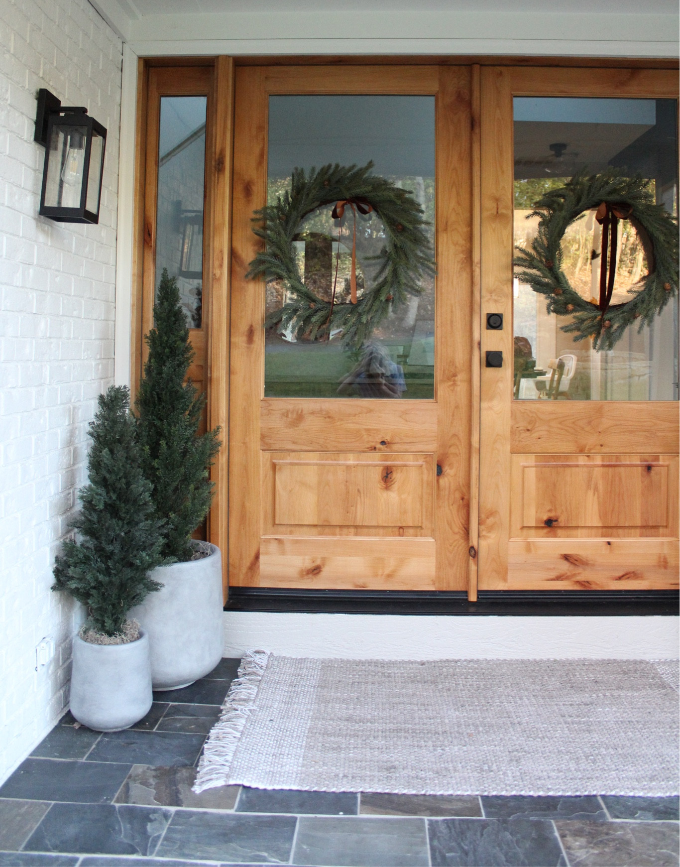 Holiday front porch #holiday #holidayfrontporch 

#LTKSeasonal #LTKhome #LTKHoliday