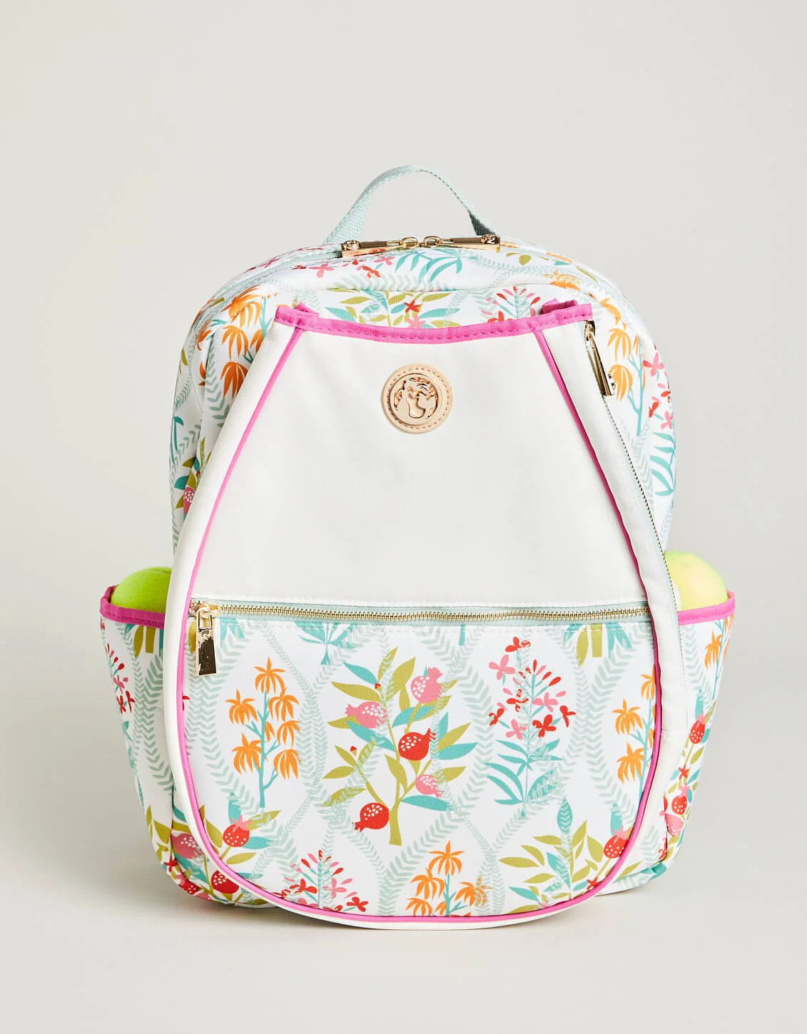 Tennis Backpack LW Queenie Topiary White | Spartina 449