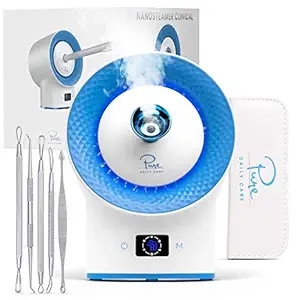 NanoSteamer Clinical - 10-in-1 Smart Steam Dermatologist Grade Ionic Facial Steamer with 2 Multi-... | Amazon (US)