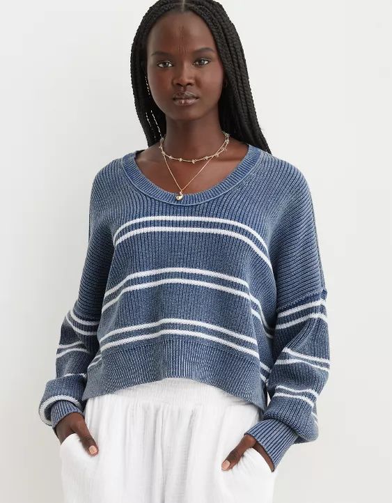 Aerie Beyond Cropped Sweater | Aerie