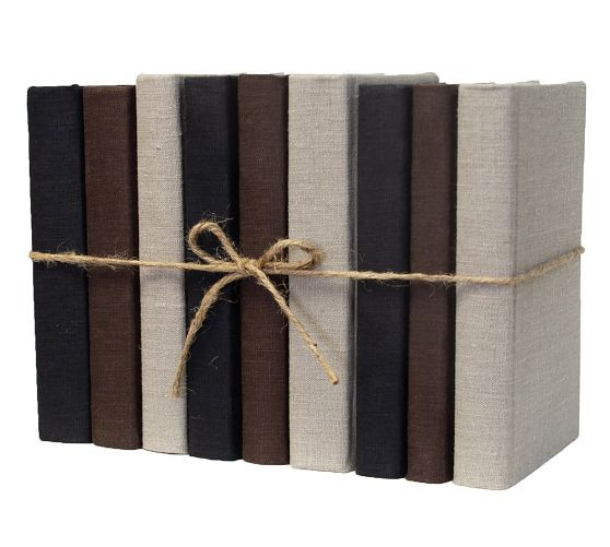 Linen Wrapped ColorPak Books | Pottery Barn (US)