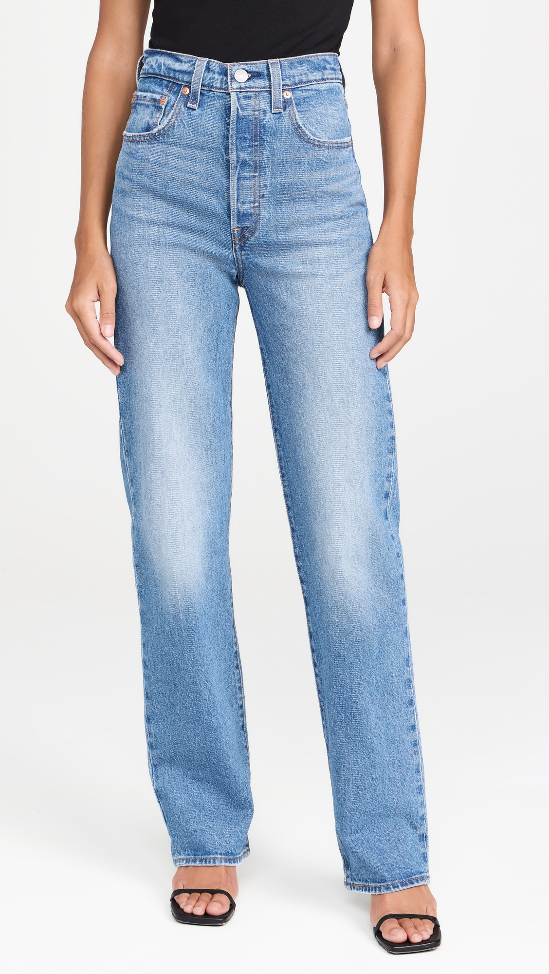 Levi's Ribcage Full Length Jeans Dance Around 24 | Shopbop