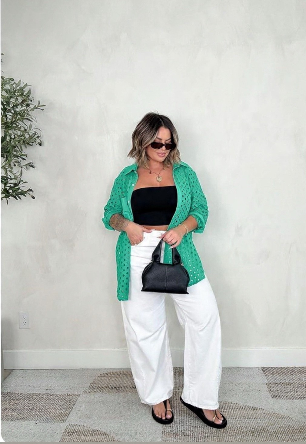 Green top sized up to xxl for oversized fit, linked similar bandeau top. Sandals tts jeans are old no link






#MidsizeFashion #OutfitInspo #CasualChic #EffortlessStyle #ColorPop #NeutralOutfits #WideLegPants #EverydayOutfits #StyleInspo #FlatteringFits #LayeringStyle #SimpleOutfits #ModernStyle #ChicOutfits #OOTDInspo #FashionOver40 #CurvyStyle #AmazonFashion #EasyStyle #WardrobeInspo