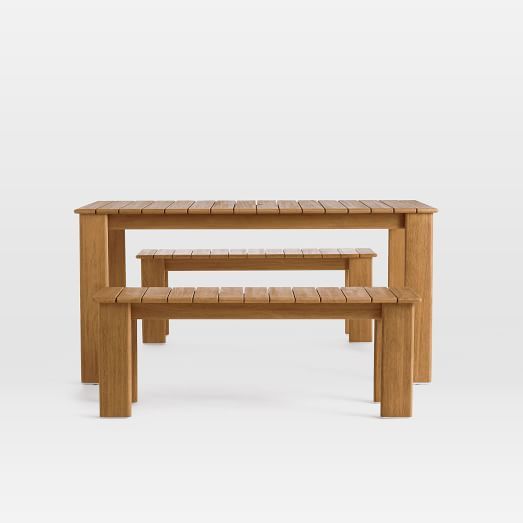 Playa Outdoor Dining Table + Benches Set






Sustainably Sourced 














$1,097



Limit... | West Elm (US)
