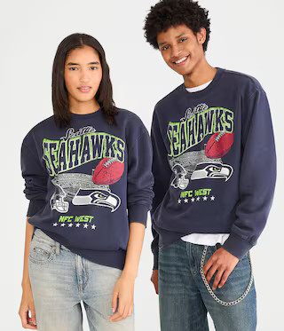 Seattle Seahawks Stadium Crew Sweatshirt | Aeropostale