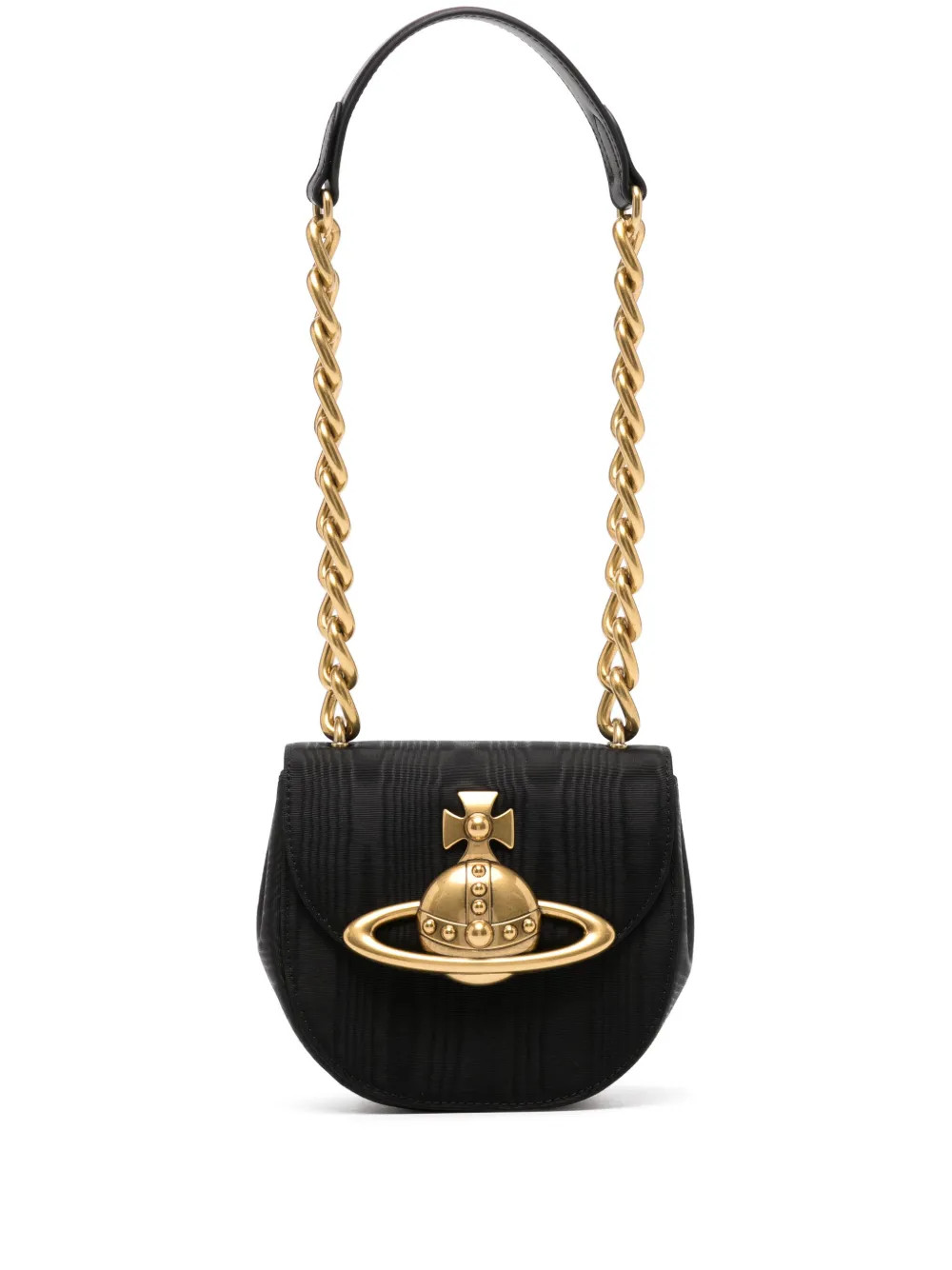 Jodie Orb-motif moiré saddle bag | Farfetch Global