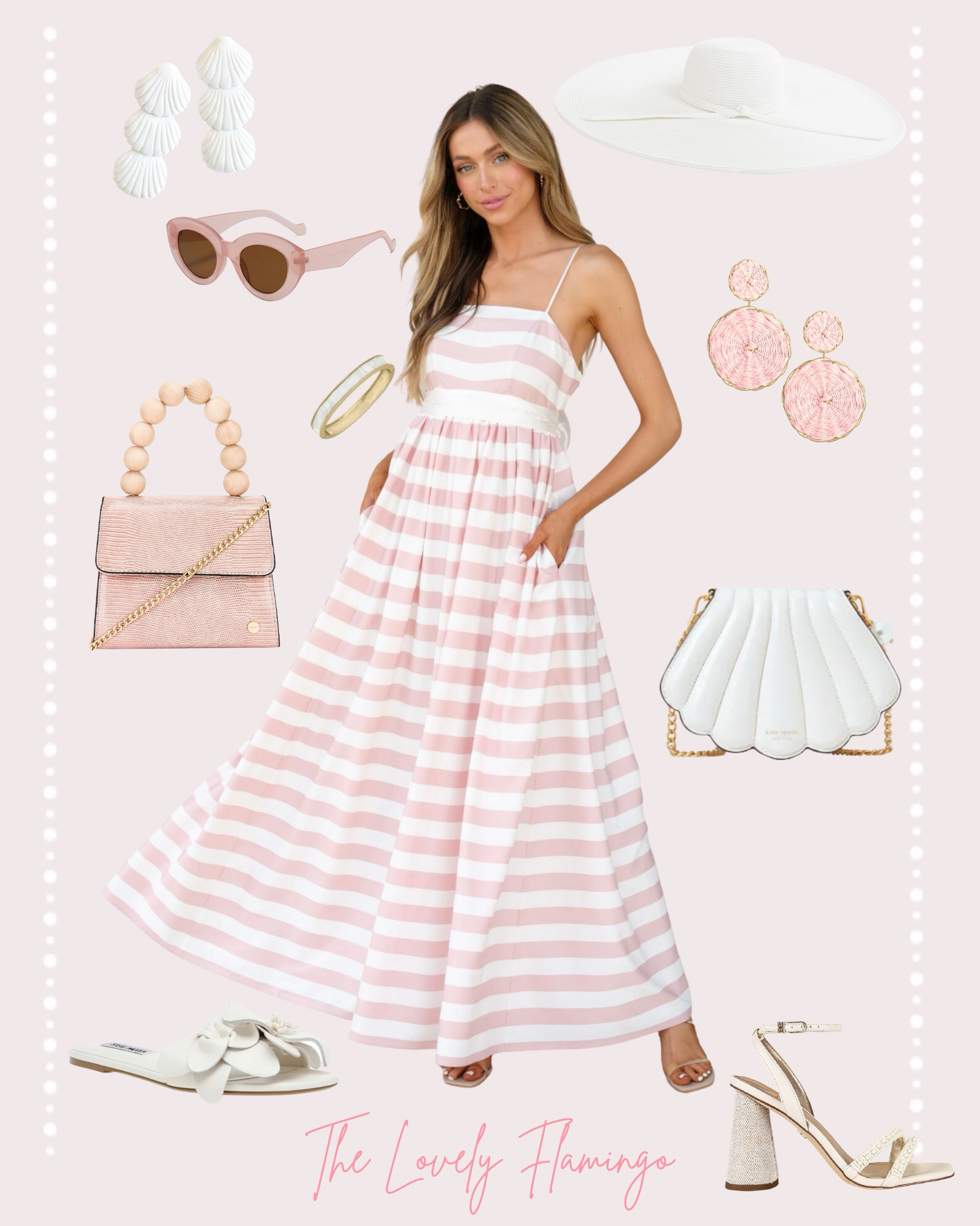 Gentle Lady Pink Stripe Maxi Dress curated on LTK