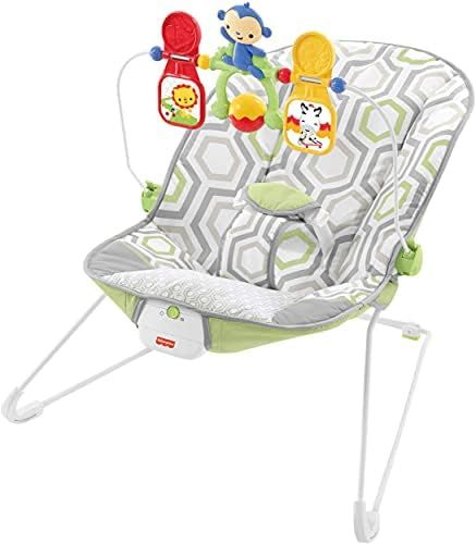 Fisher-Price Baby Bouncer - Geo Meadow, Infant Soothing and Play Seat, Multi | Amazon (US)