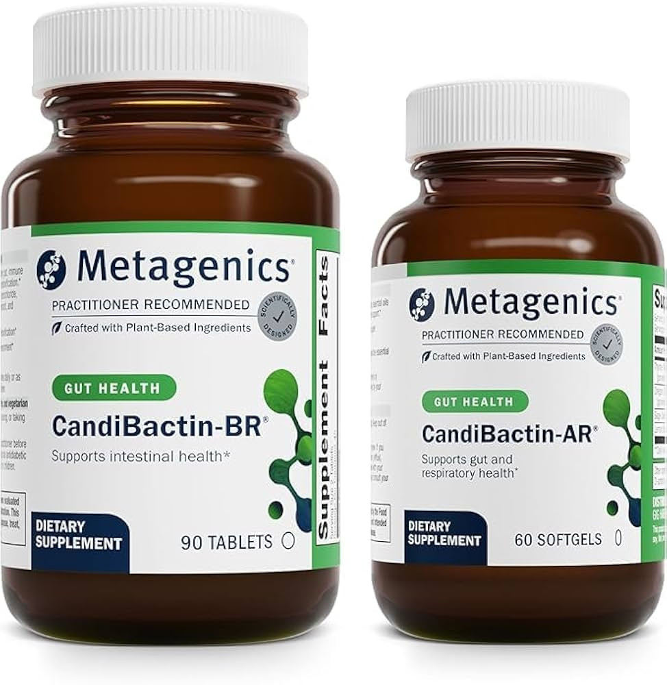 Metagenics Bundle - CandiBactin-BR (90 Tablets) & CandiBactin-AR (60 Softgels) - for Intestinal S... | Amazon (US)