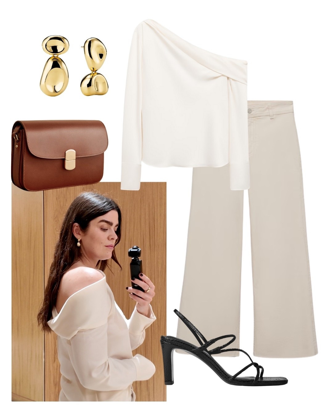 Styling my Mango New In finds...

A chic, off-shoulder, draped white blouse, paired with cropped white jeans, black heel sandals, Mejuri earrings and Sezane brown bag.

You can find more style content over on my Substack ’The Wardrobe Edit’

#LTKstyletip #LTKspring