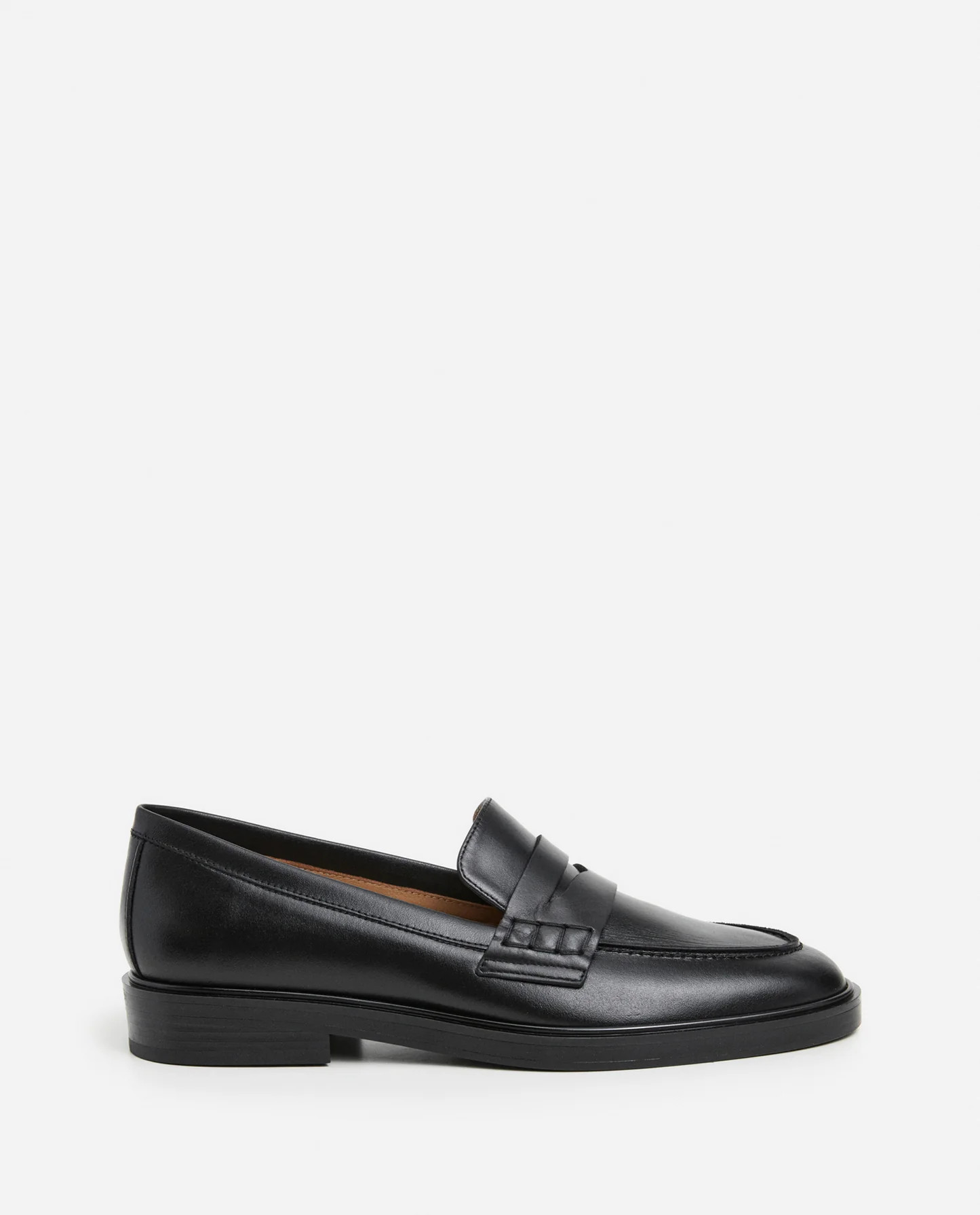 Sara Leather Black Loafer | Flattered