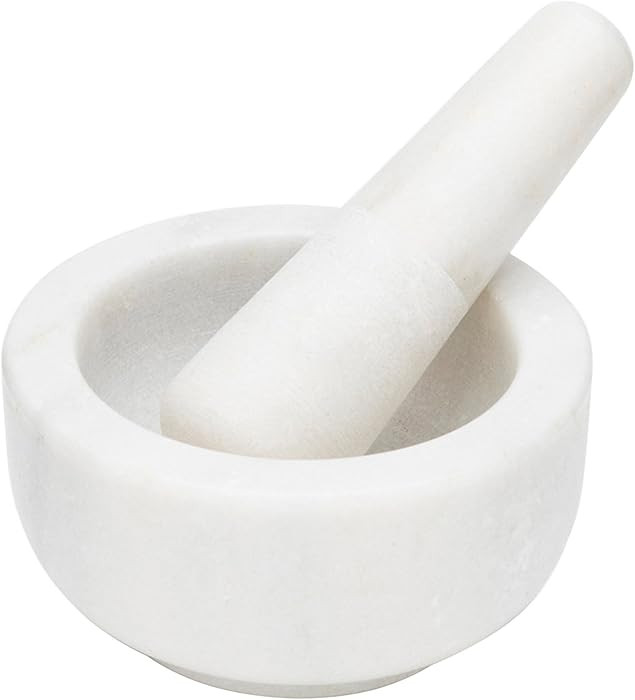 Fox Run Mortar and Pestle, Marble, White , 4.75" | Amazon (US)