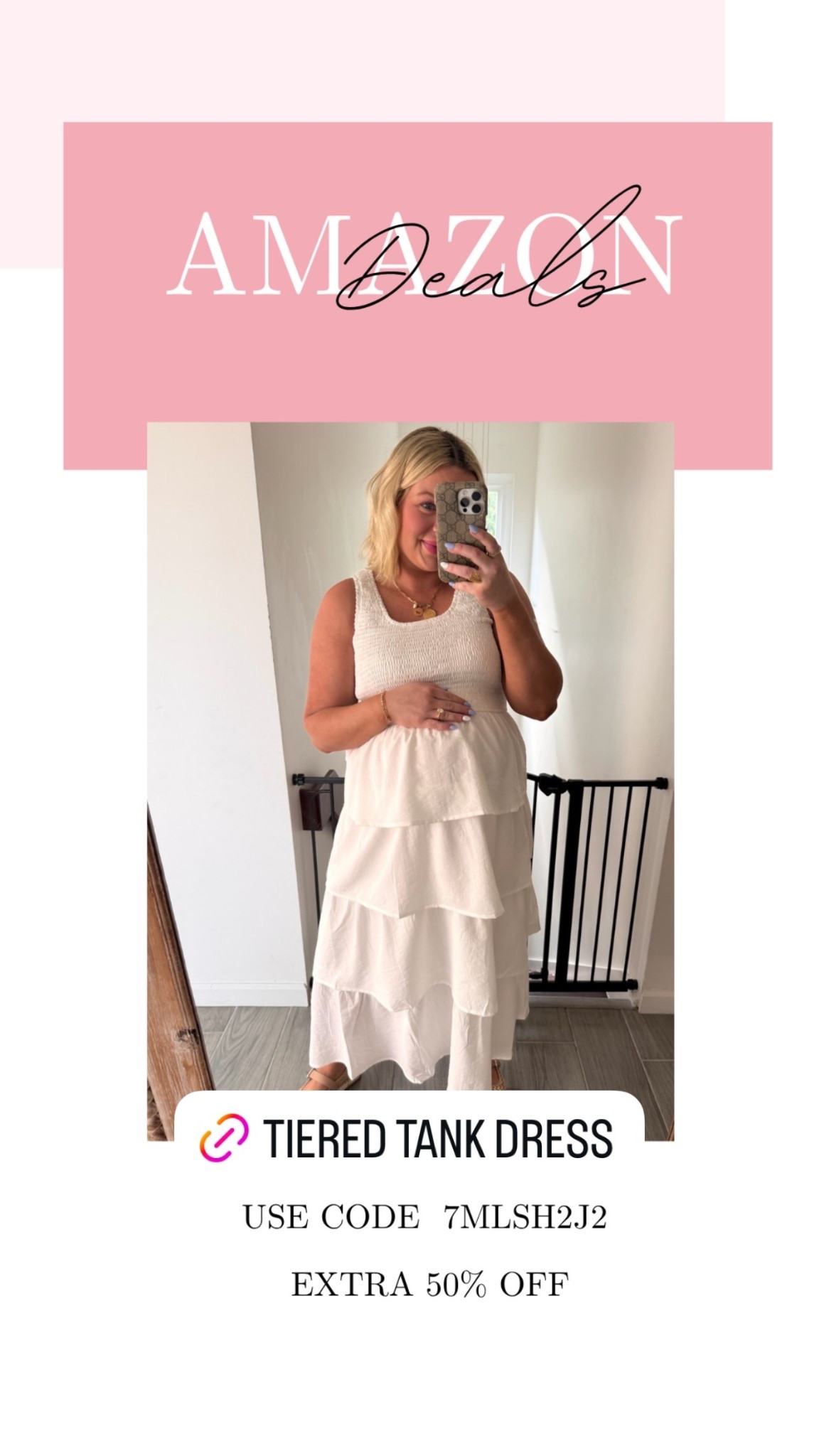 Tiered ruffle tank dress on deal! Perfect for maternity too  

#LTKSeasonal #LTKMidsize #LTKSaleAlert