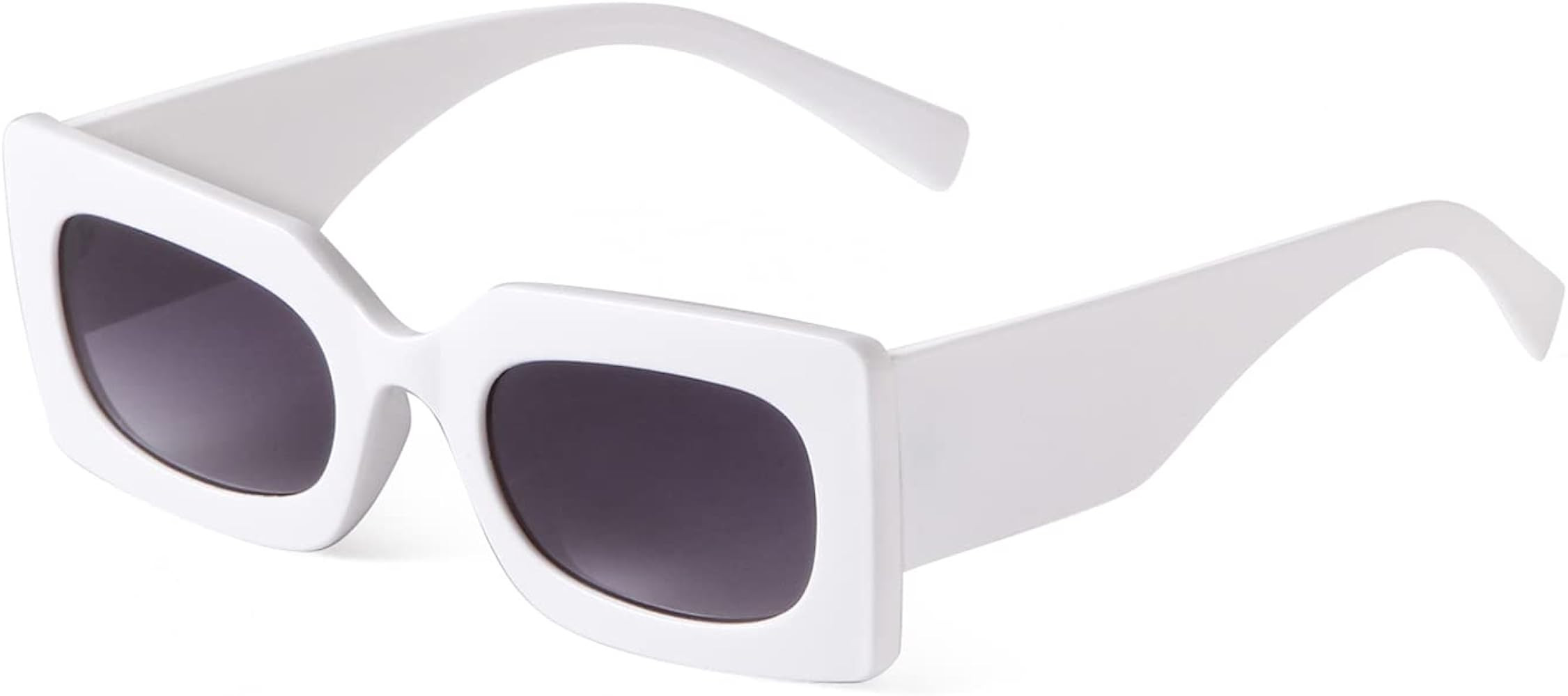 GIFIORE Retro 90s Rectangle Sunglasses For Women Trendy Chunky Glasses Black Pink Frame | Amazon (US)