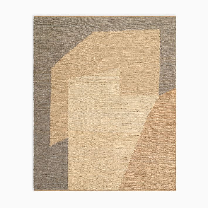Angled Modern Form Jute Rug | West Elm (US)
