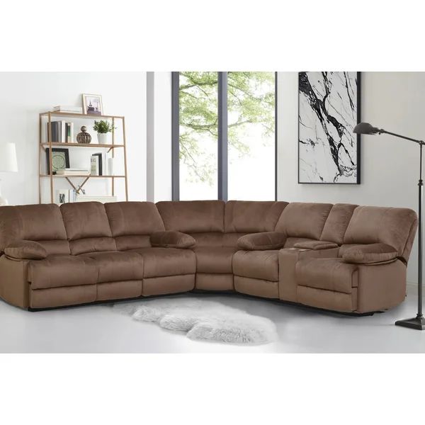 3 - Piece Upholstered Reclining Sectional | Wayfair North America