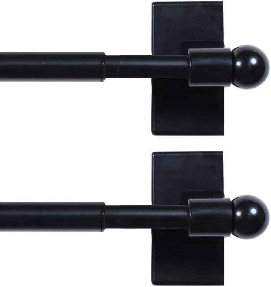 H.VERSAILTEX 2 Pack Magnetic Curtain Rods for Metal Doors Top and Bottom Multi-Use Adjustable App... | Amazon (US)