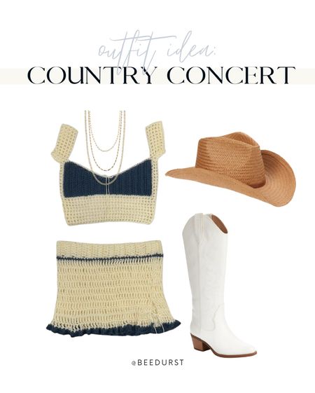 Amazon country concert outfit idea, affordable knit two piece matching set and cowboy boots make the perfect summertime country concert look 

#LTKunder50 #LTKstyletip #LTKSeasonal