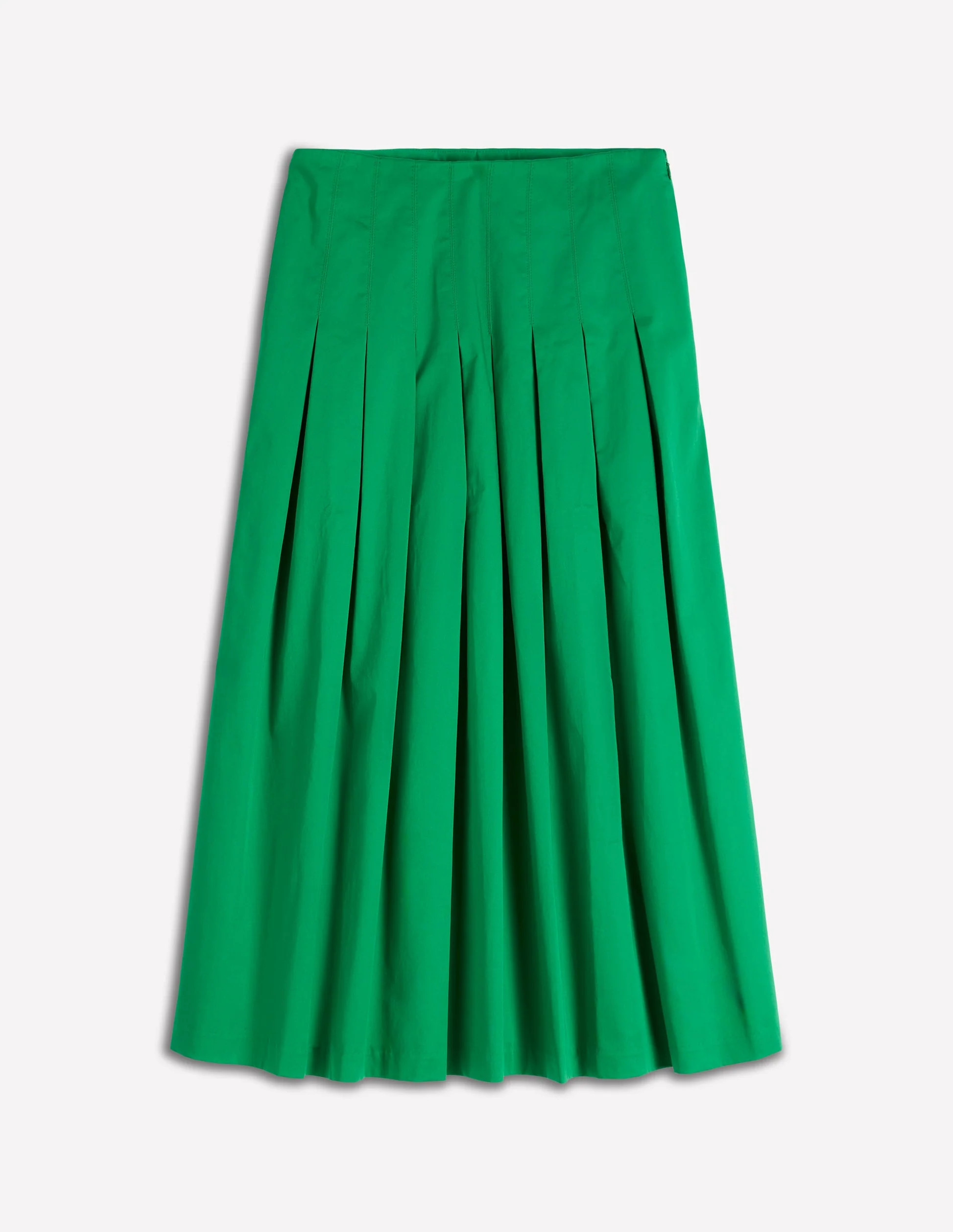 Valentina Cotton Sateen Skirt-Rich Emerald | Boden UK