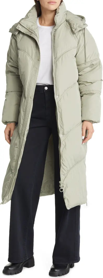 Topshop Longline Puffer Coat | Nordstrom | Nordstrom Canada