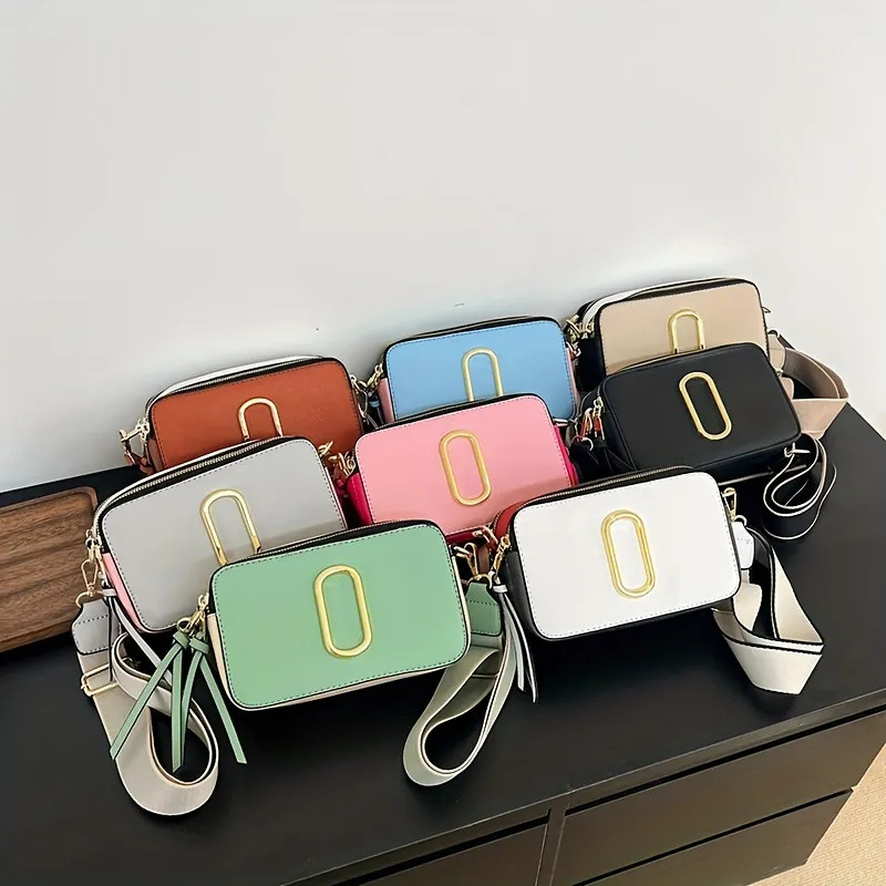 Trendy Crossbody Bag For Women, Metal Decor Shoulder Bag, Mini Color Contrast Square Purses | Temu Affiliate Program
