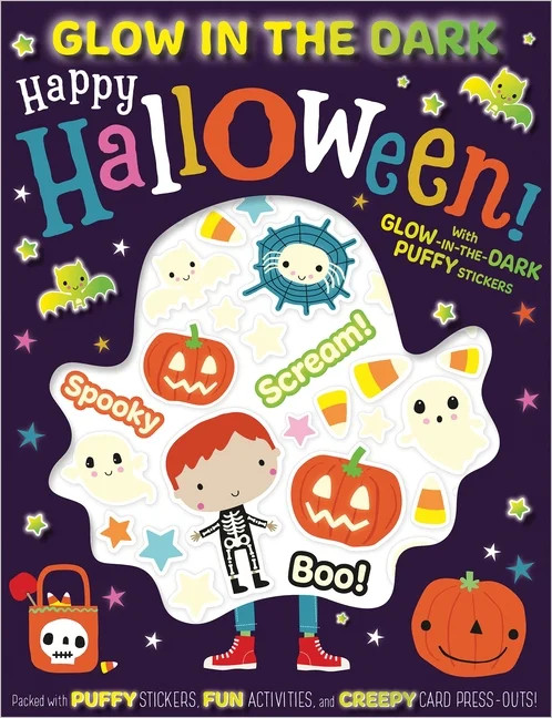 Glow in the Dark Puffy Stickers Happy Halloween! (Paperback) | Walmart (US)