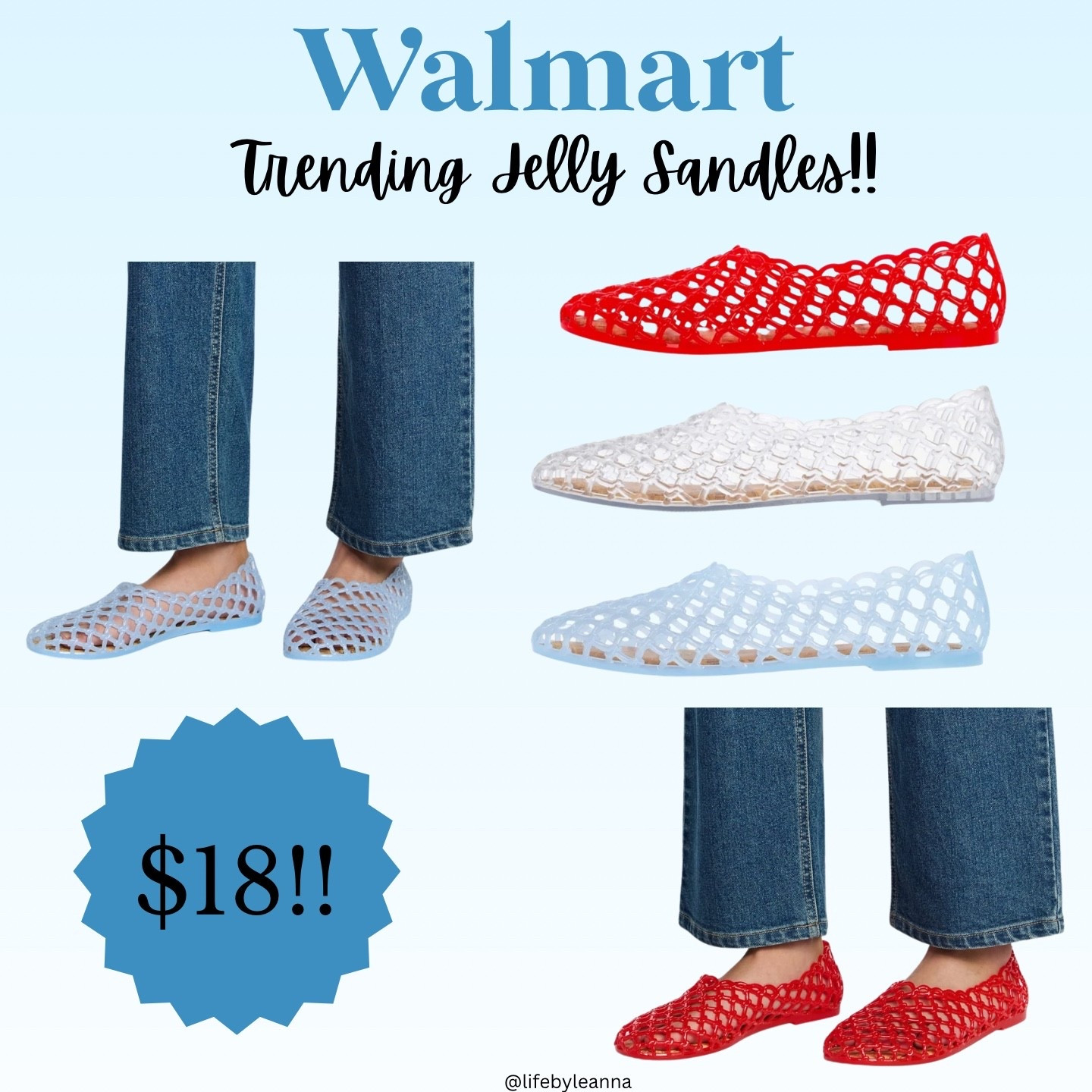 Walmart now has the trending jelly sandles for the summer! Only $18!!






Walmart / summer shoes / sandles 

#LTKSeasonal #LTKootd #LTKSaleAlert