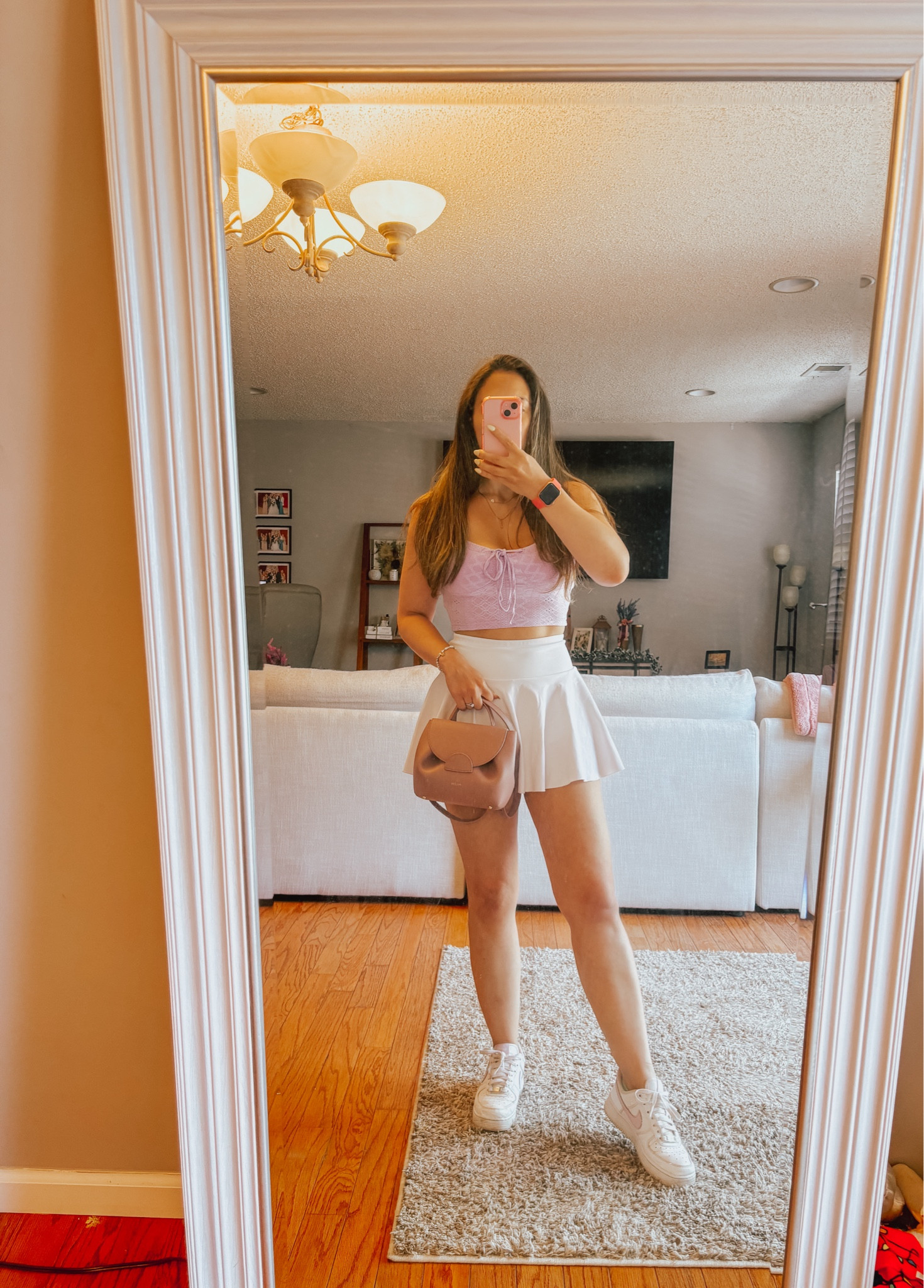 My mom outfit of the day today is such a fun and flirty summer look! A perfect summer date night outfit. Both the top and the skirt come in lots of fun colors, and as a bonus the skirt has shorts and POCKETS! Truly the perfect skirt for chasing toddlers. 

#LTKSeasonal #LTKFindsUnder100 #LTKFindsUnder50