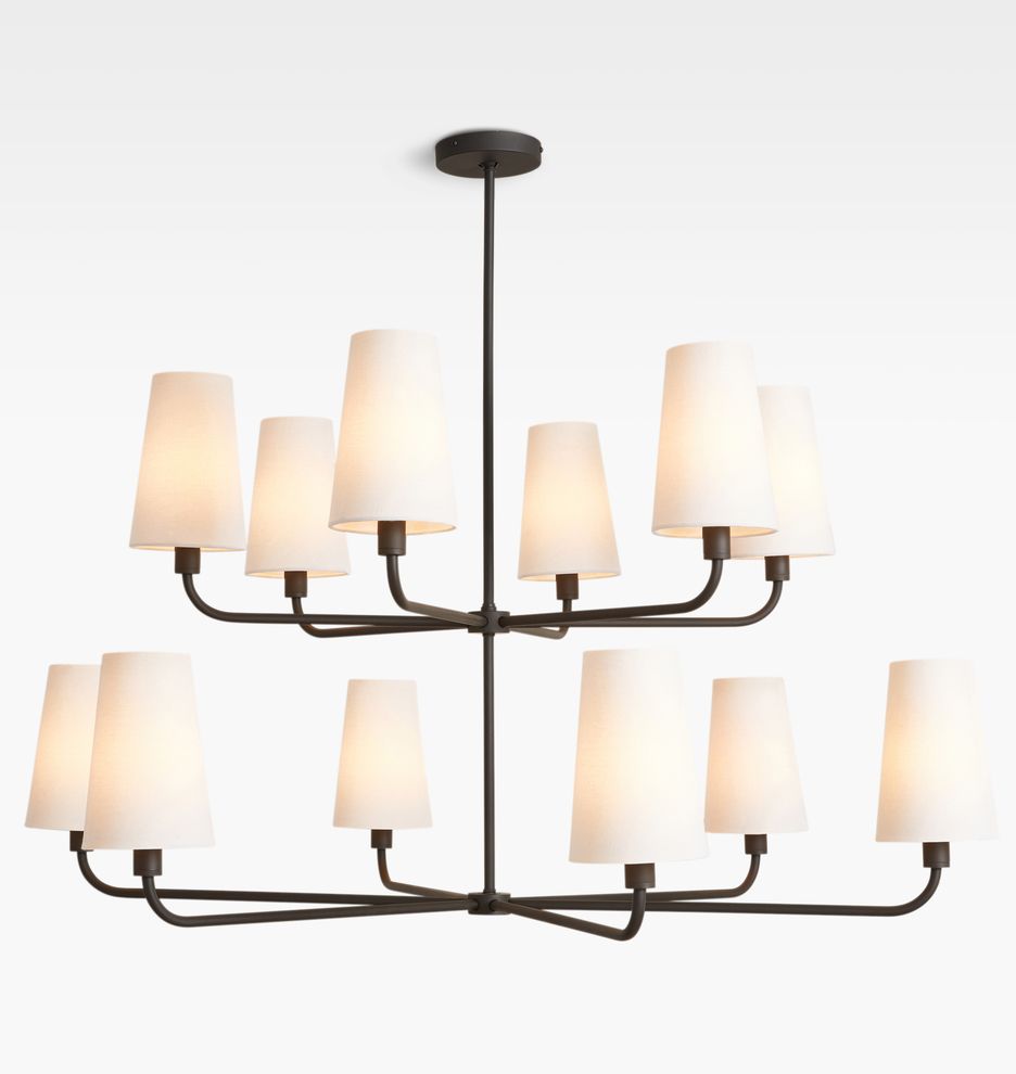 Ansel 12-Light 2-Tier Chandelier
 | Rejuvenation | Rejuvenation