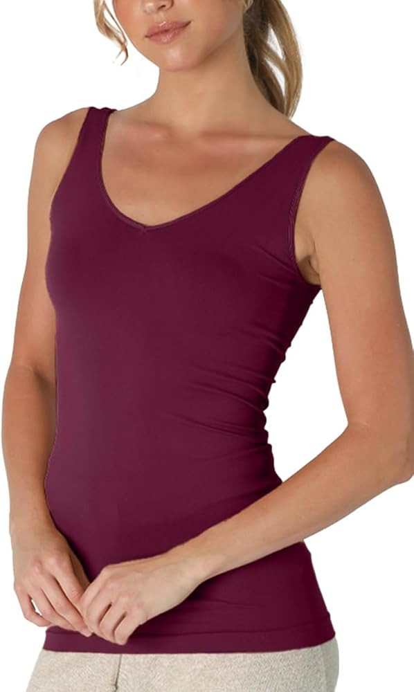 NIKIBIKI Women Seamless Reversible Classic Tank Top, Made in U.S.A, One Size | Amazon (US)