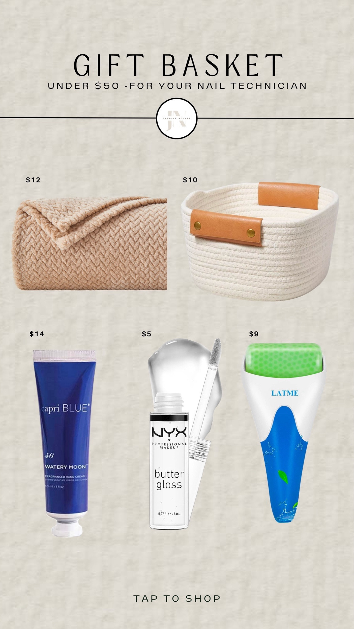 Don’t forget your… Nail Tech! Gift basket under $50. 

#LTKfindsunder50 #LTKHoliday #LTKGiftGuide