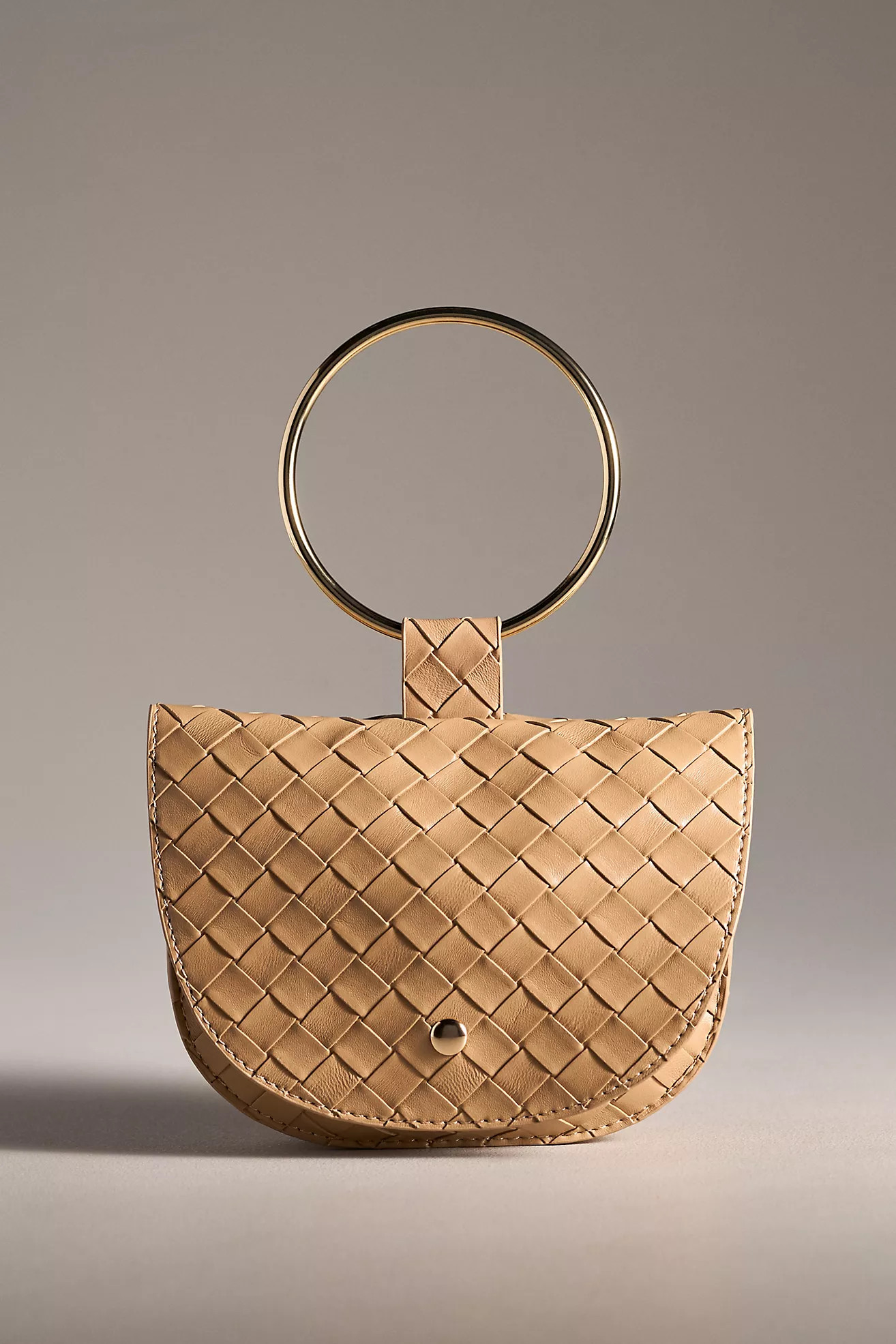 Melie Bianco Ring Top Handle Woven Satchel | Anthropologie (US)