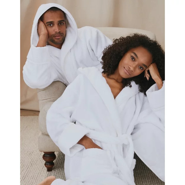 Unisex Organic Cotton Hydrocotton Hooded Robe | Robes & Dressing Gowns | The  White Company | The White Company UK & ROW