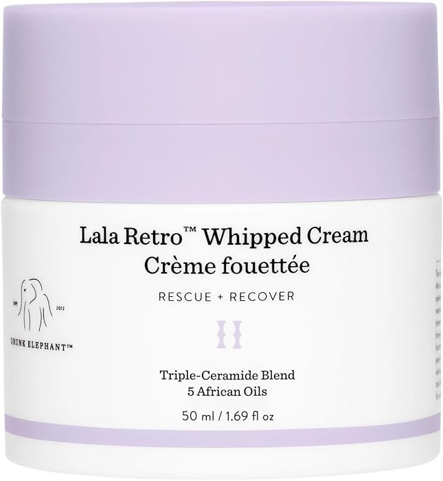 Drunk Elephant Lala Retro Whipped Cream - Ceramide Moisturizer - Clean Clinical Skincare - Cruelt... | Amazon (US)
