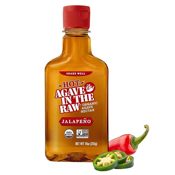 Organic Hot Agave In The Raw Nectar, 10 oz., Made with Raw Blue Agave, Jalapenos and Chili, Vegan... | Amazon (US)