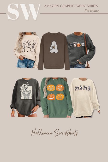 How cute are these Halloween graphic sweatshirts from Amazon!? I’ll have one of each please!

#LTKSeasonal #LTKHoliday #LTKstyletip