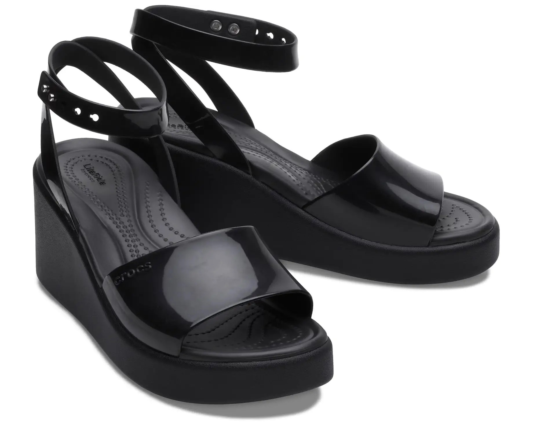 Women's Crocs Brooklyn Ankle Strap Wedge | Zappos