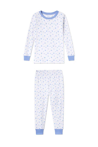 Kids Long-Long Set in Hydrangea Mini Heart | Lake Pajamas