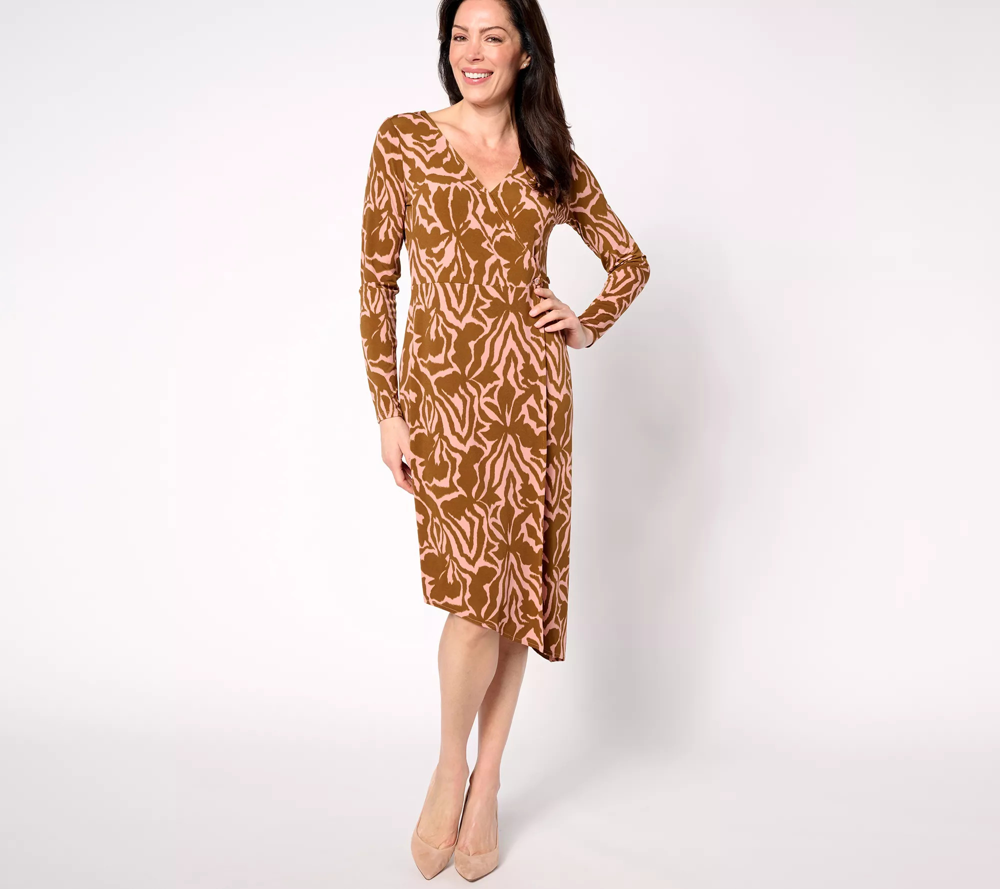 BEAUTIFUL by Lawrence Zarian Regular Asymmetric Hem Dress - QVC.com | QVC