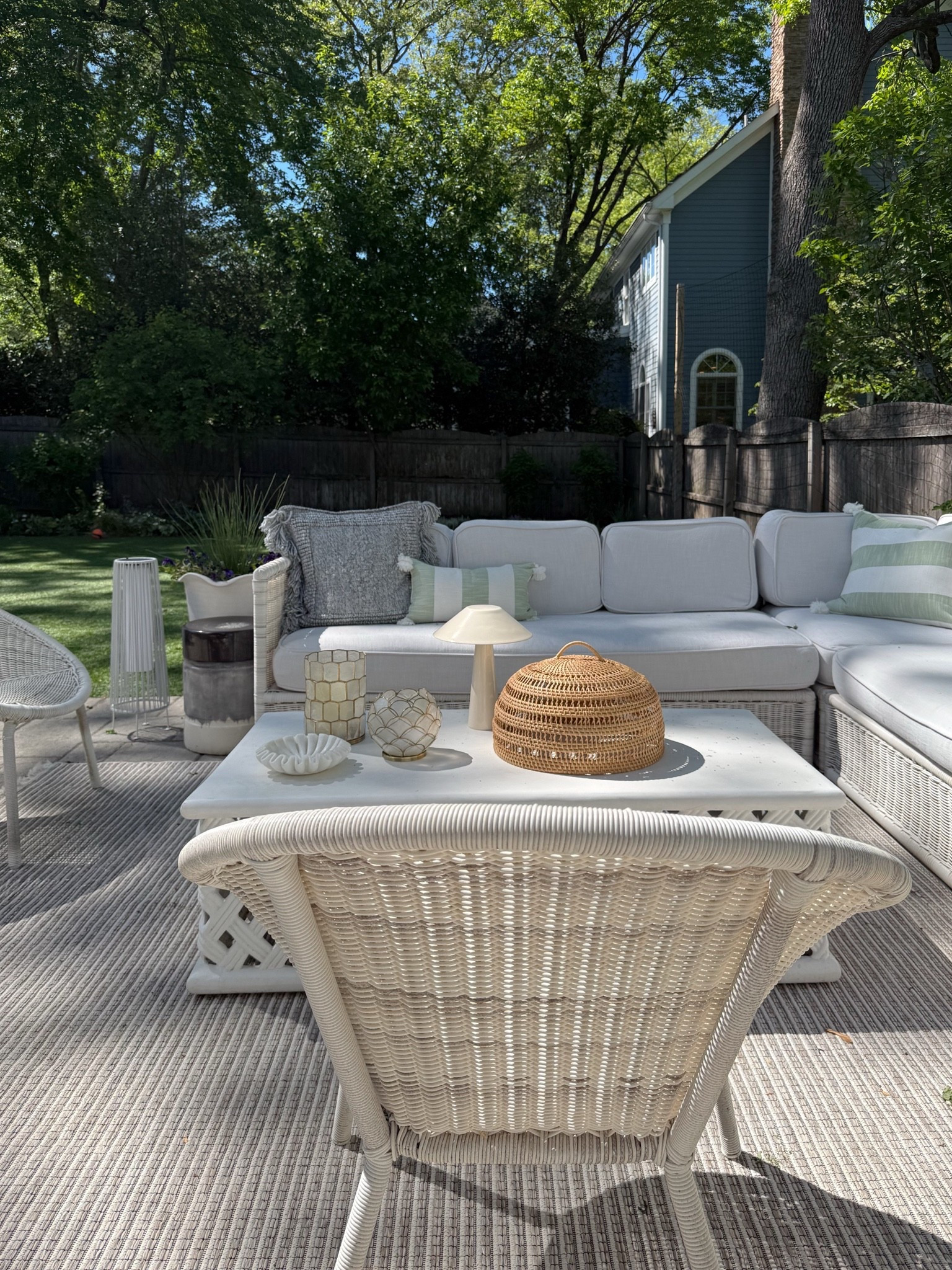 Summer backyard inspo and it’s all on sale for Memorial Day! Our outdoor furniture, outdoor rugs, cordless outdoor lamp, and entertaining accessories are all items I love and would buy again.

#LTKSaleAlert #LTKHome #LTKSeasonal
