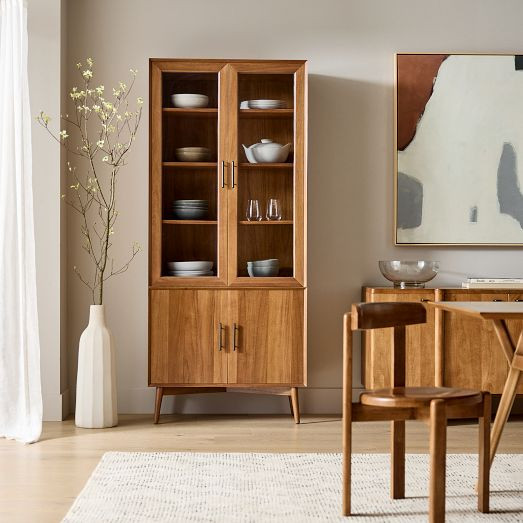 Mid-Century Glass Cabinet (35") | West Elm (US)