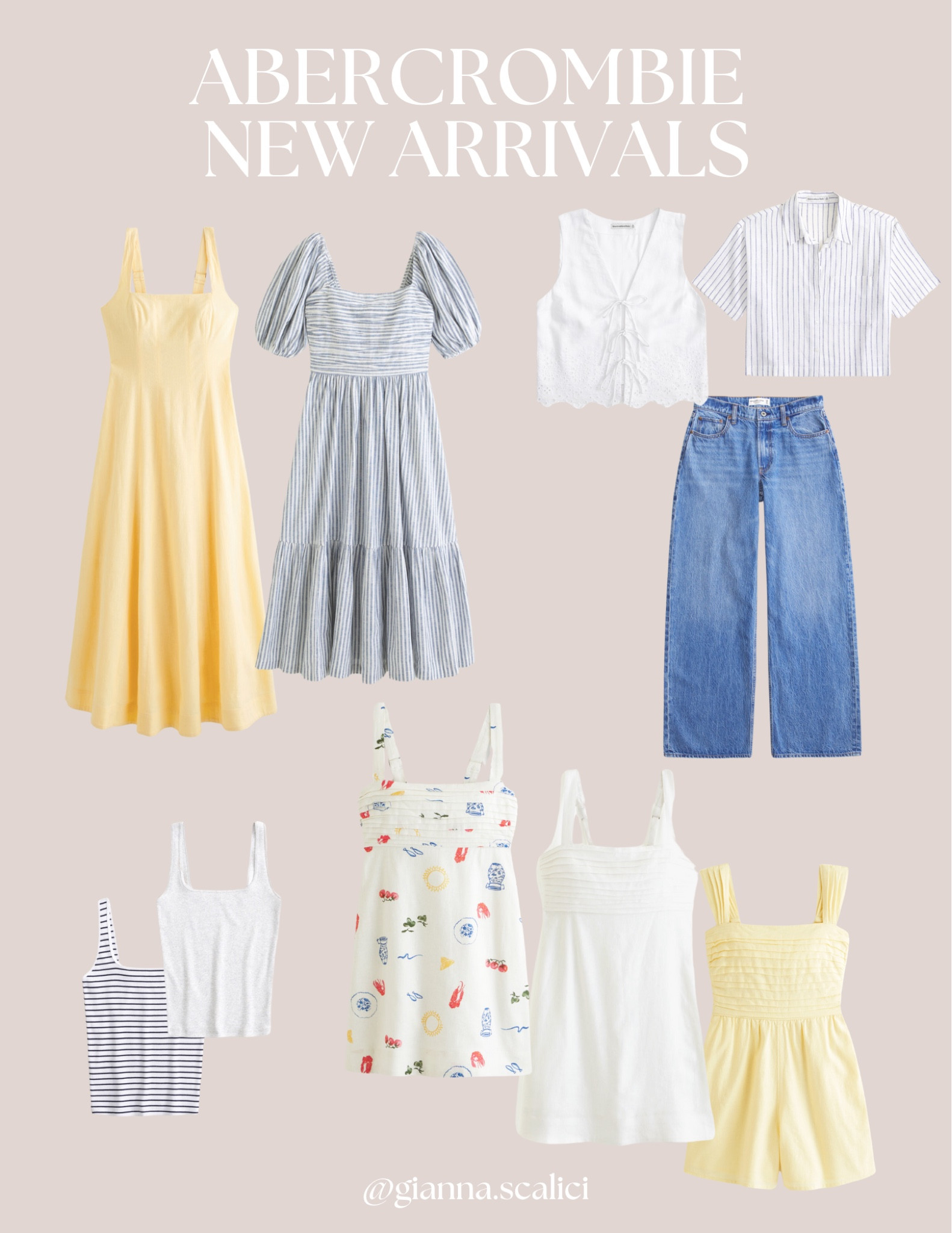 abercrombie new arrivals that i’m loving - sun dresses, linen, cotton tanks, denim

#abercombie #sundress #linendress

#LTKSeasonal #LTKstyletip