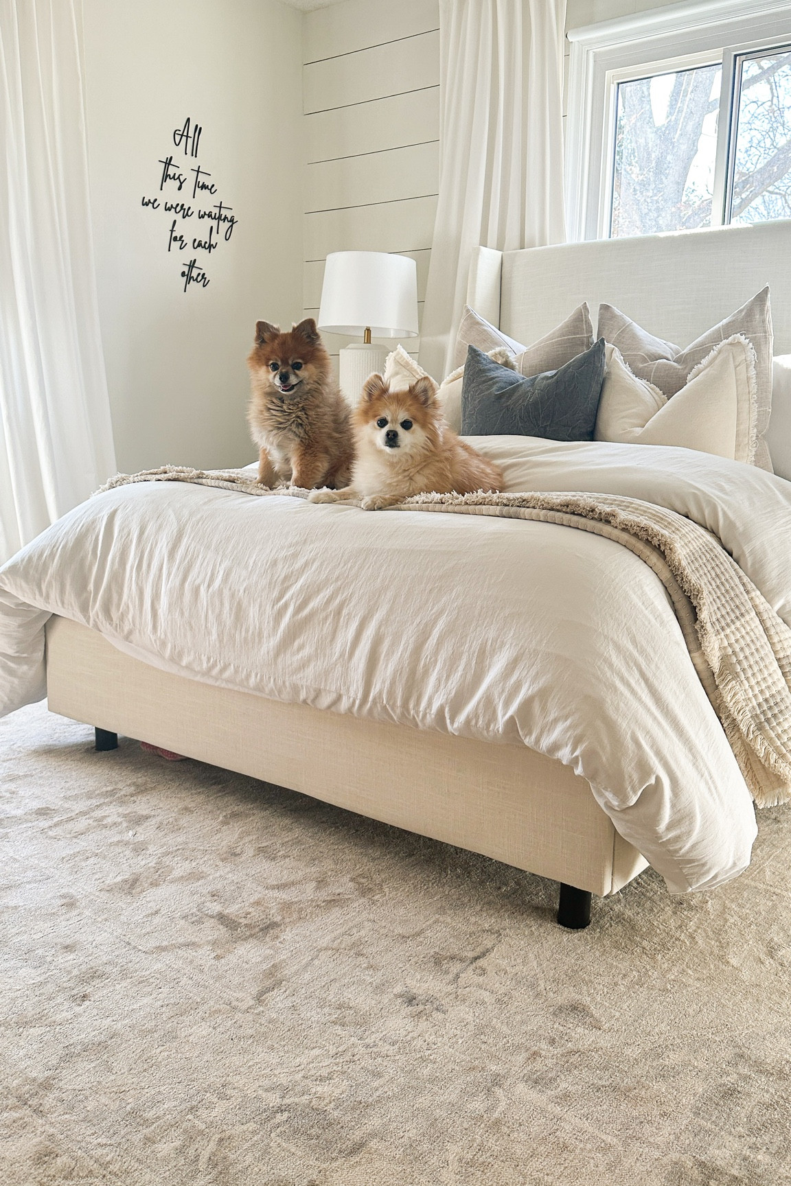 Bedroom styling, studio, McGee bedroom, neutral bedroom, bedding, bedroom rug 

#masterbedroom #modernbedroom #wingbackbed #upholsteredbed #studiomcgee

#LTKhome #LTKFind