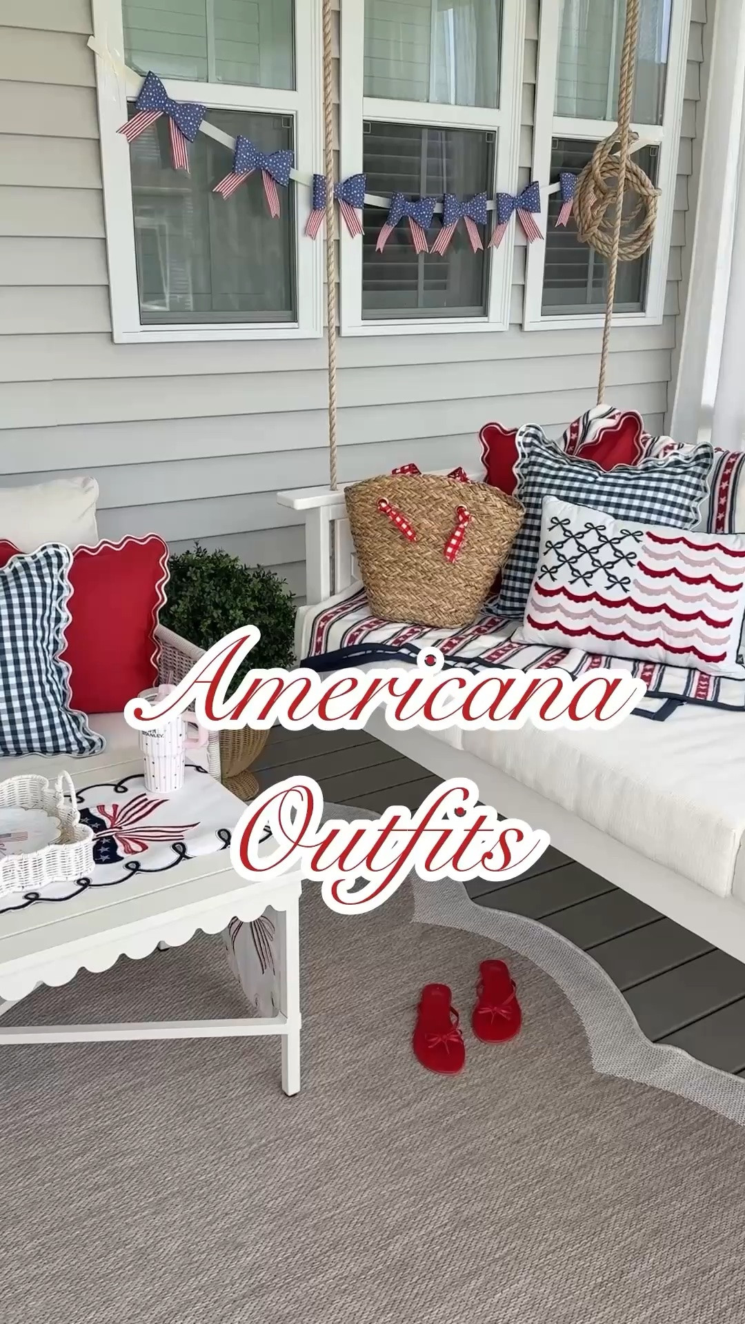 Americana outfit ideas!
4th of July outfits, red gingham tennis skirt, patriotic decor, outdoor pillows, Walmart finds

#LTKootd #LTKSeasonal #LTKSaleAlert