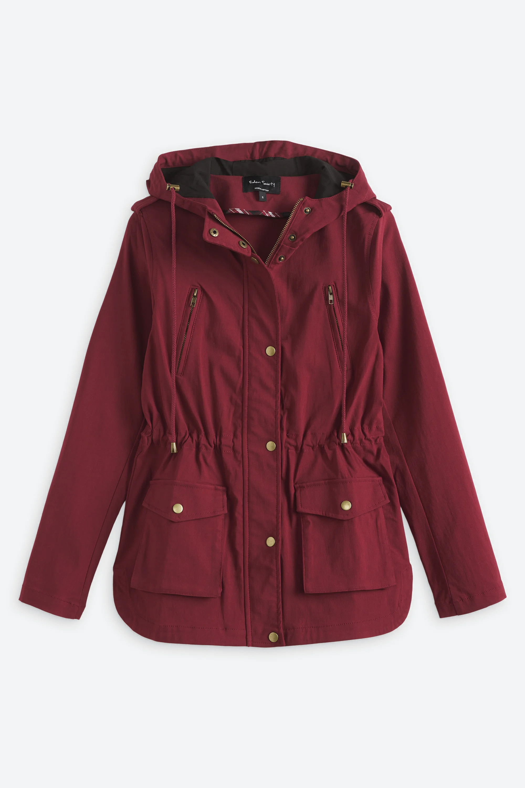 Holly Contrast Hood Cargo Jacket | Stitch Fix